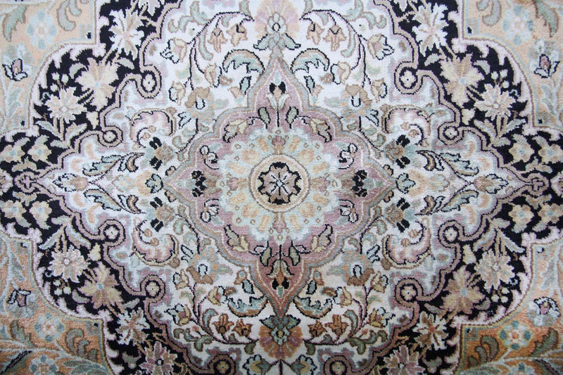 Sidenmatta - Kashmir Silk - 290 x 185 cm - blå