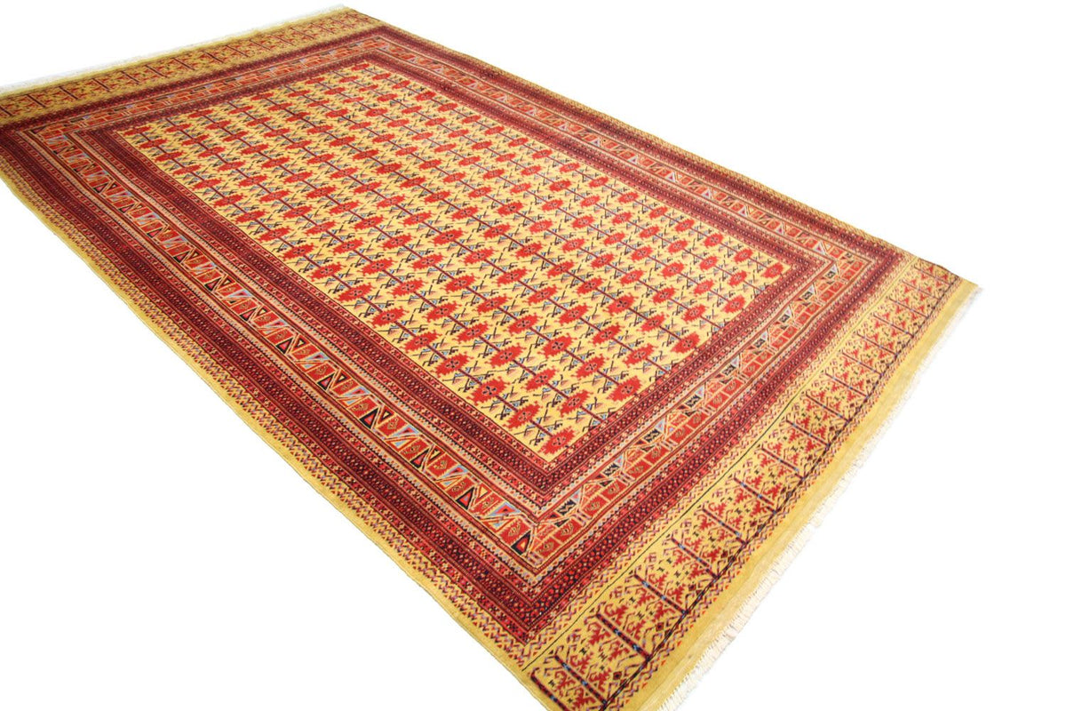 Afghansk matta - Bukhara - 298 x 200 cm - guld