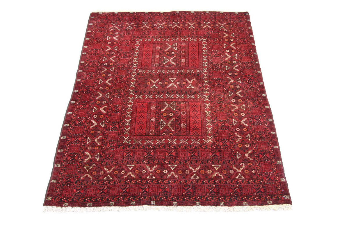 Afghansk matta - 208 x 150 cm - röd