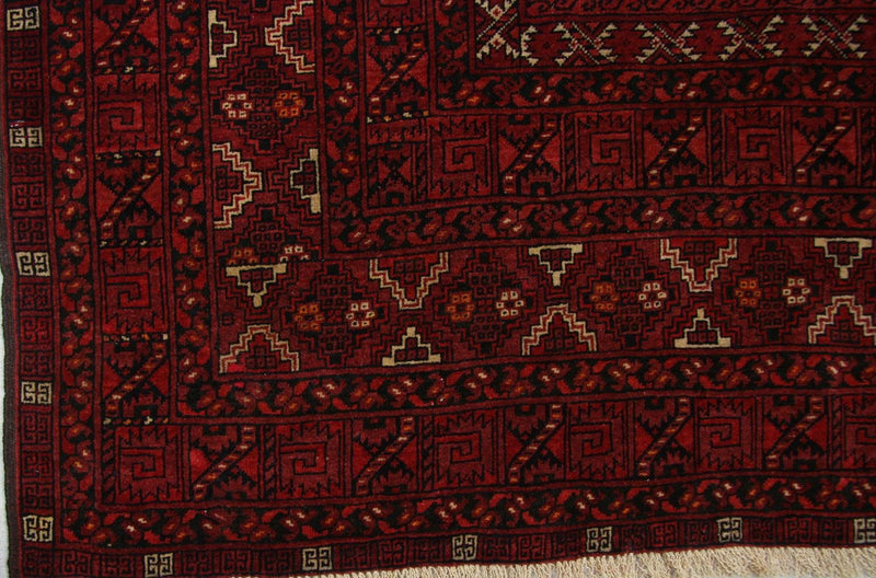 Afghansk matta - 208 x 150 cm - röd