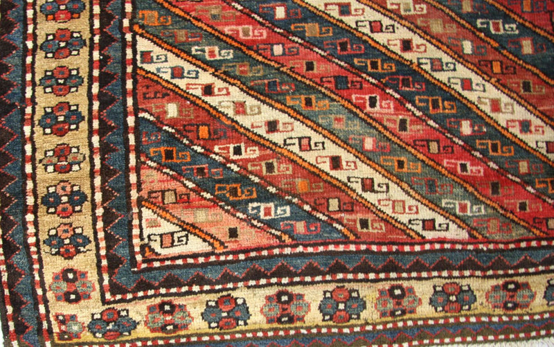 Runner Persisk matta - Nomadic - 373 x 120 cm - blå