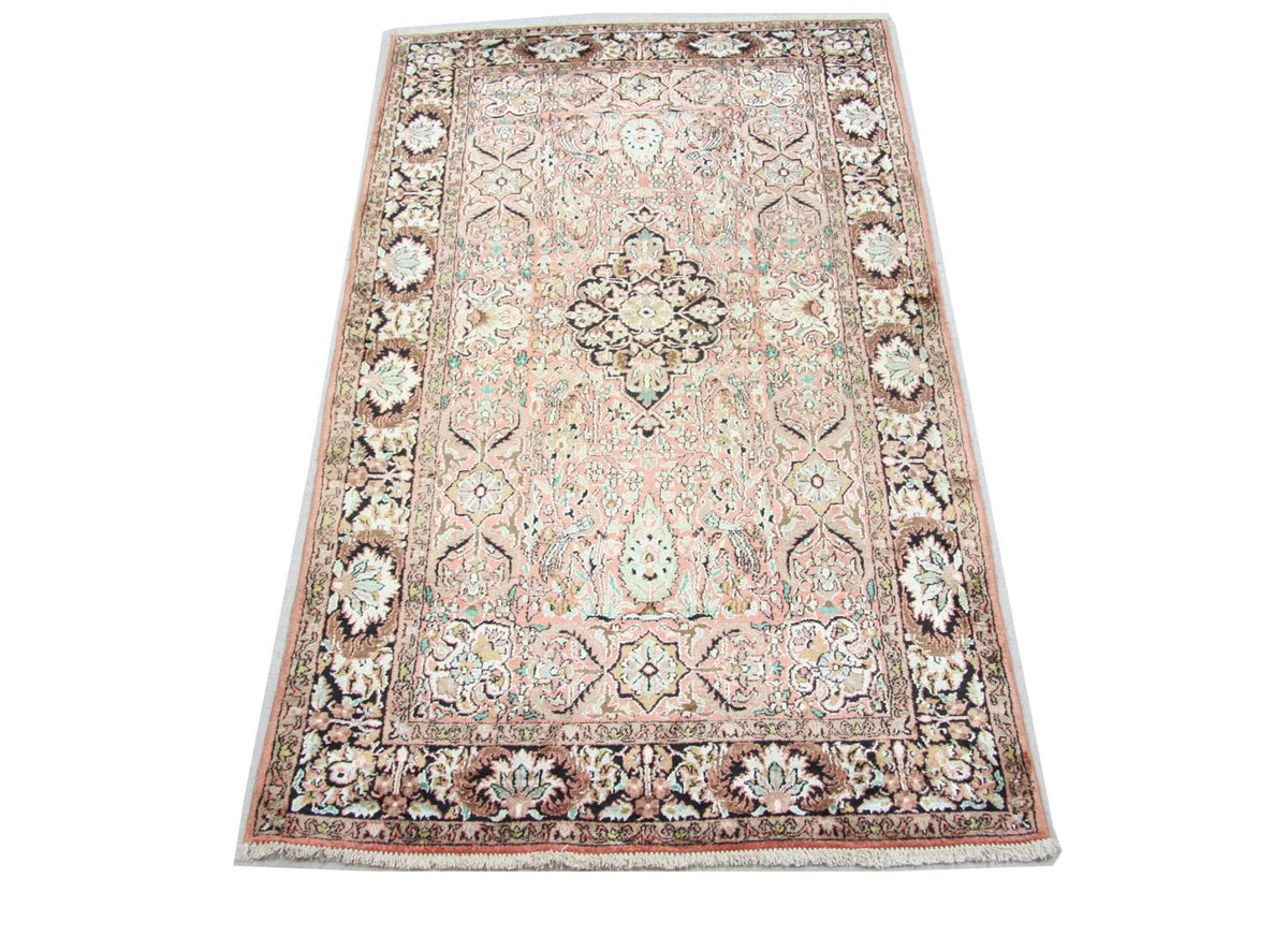 Sidenmatta - Kashmir Silk - 164 x 91 cm - brun