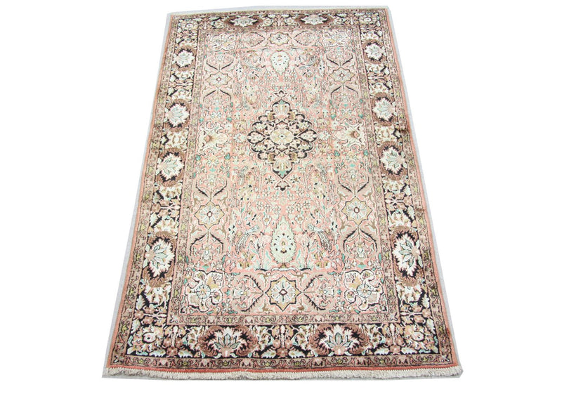 Sidenmatta - Kashmir Silk - 164 x 91 cm - brun