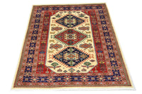 Afghansk matta - 194 x 146 cm - beige