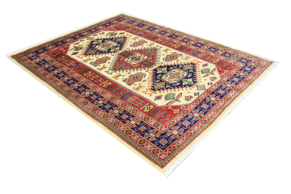 Afghansk matta - 194 x 146 cm - beige