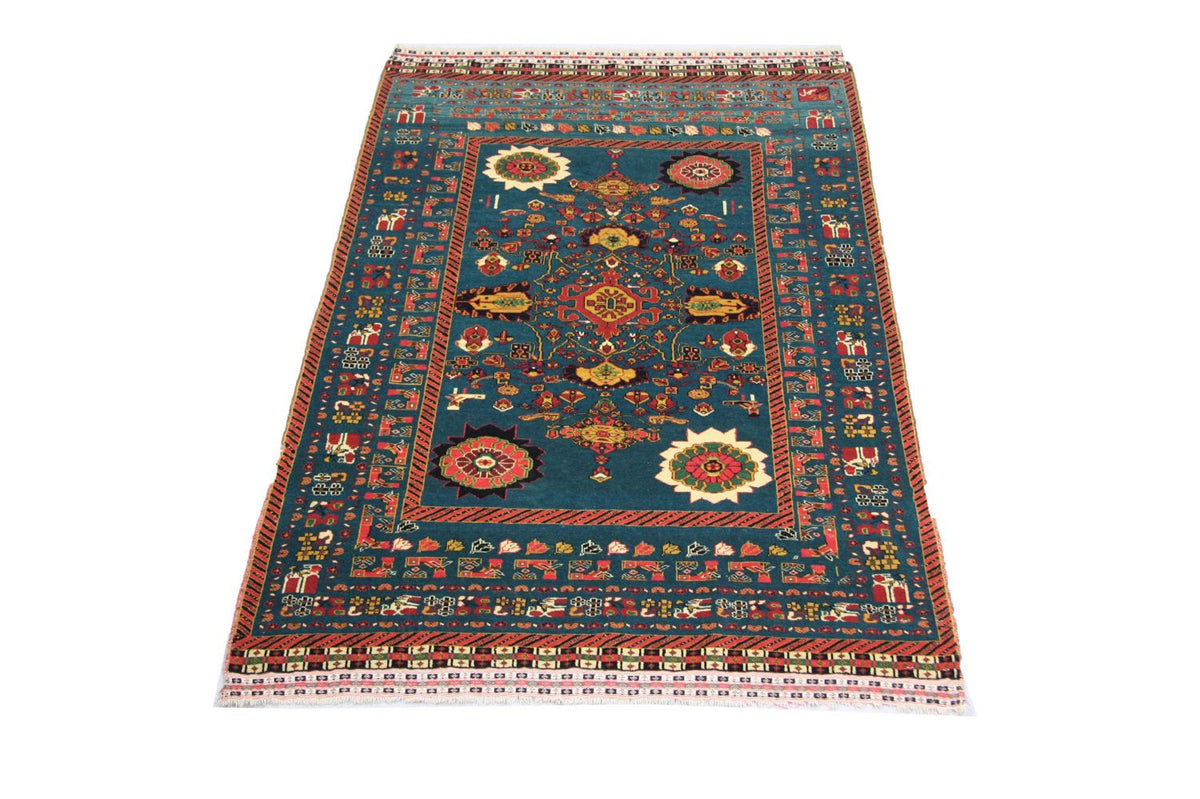 Afghansk matta - 182 x 123 cm - blå