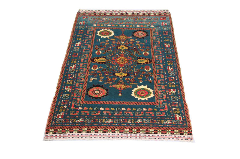 Afghansk matta - 182 x 123 cm - blå