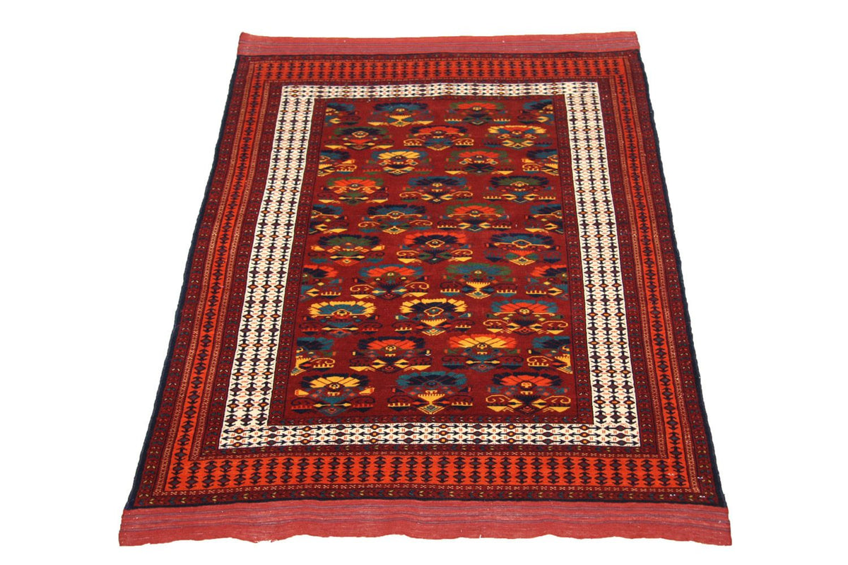 Afghansk matta - 160 x 130 cm - rost