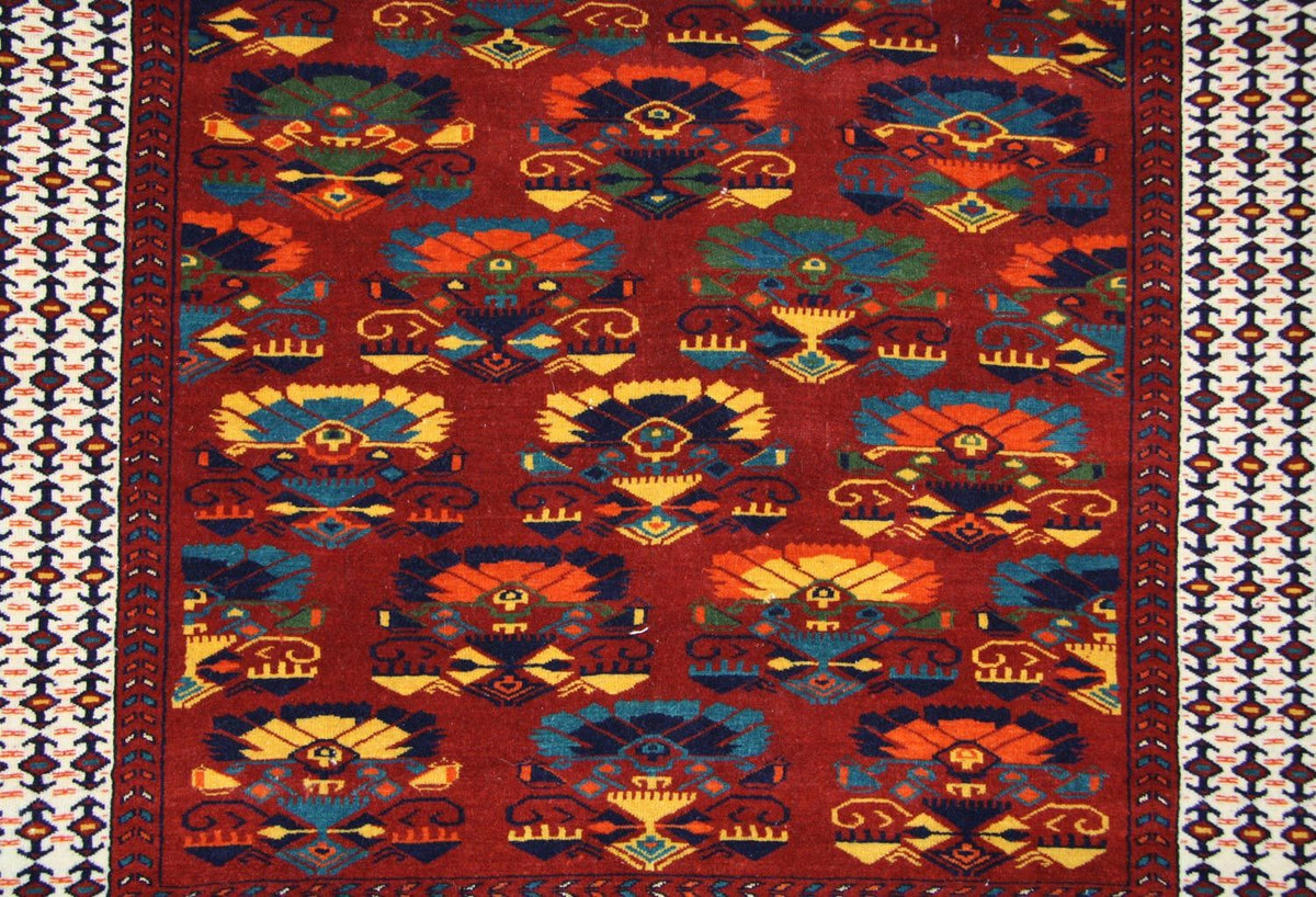 Afghansk matta - 160 x 130 cm - rost