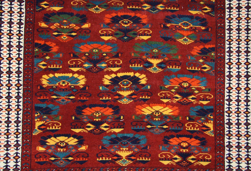 Afghansk matta - 160 x 130 cm - rost