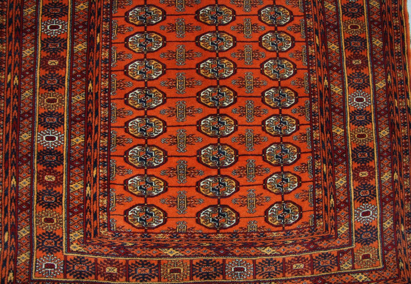Afghansk matta - 177 x 119 cm - orange