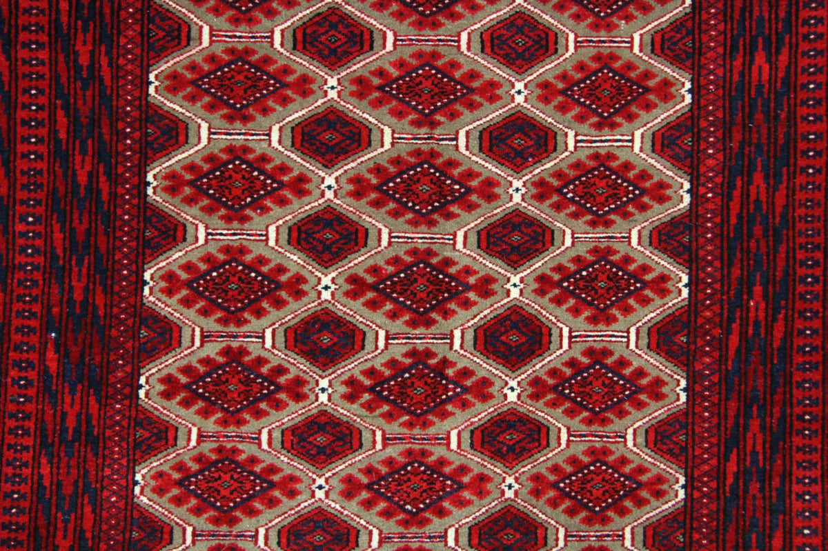 Afghansk matta - 170 x 118 cm - röd
