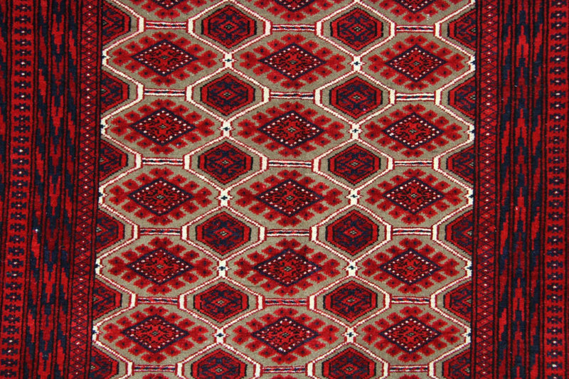 Afghansk matta - 170 x 118 cm - röd