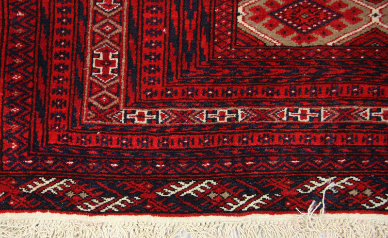 Afghansk matta - 170 x 118 cm - röd