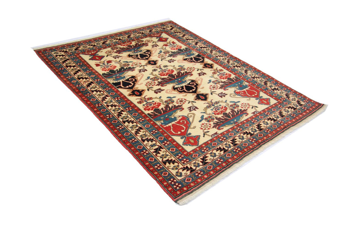 Afghansk matta - 135 x 114 cm - beige