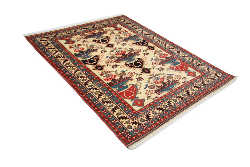 Afghansk matta - 135 x 114 cm - beige