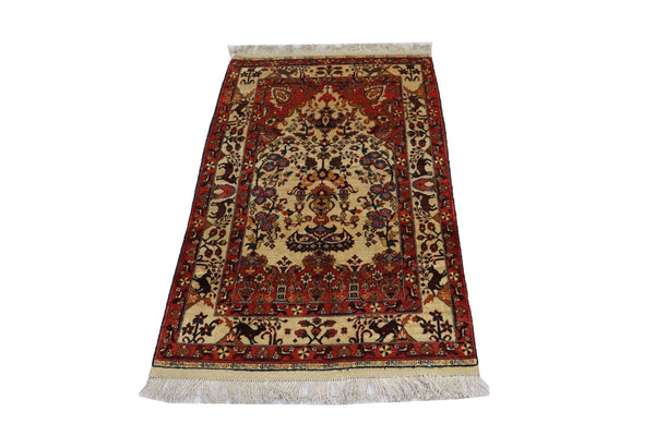 Afghansk matta - 197 x 113 cm - beige