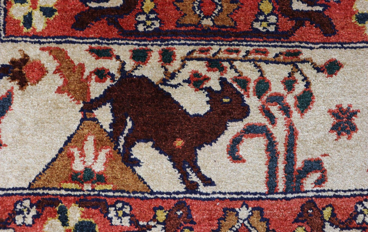 Afghansk matta - 197 x 113 cm - beige