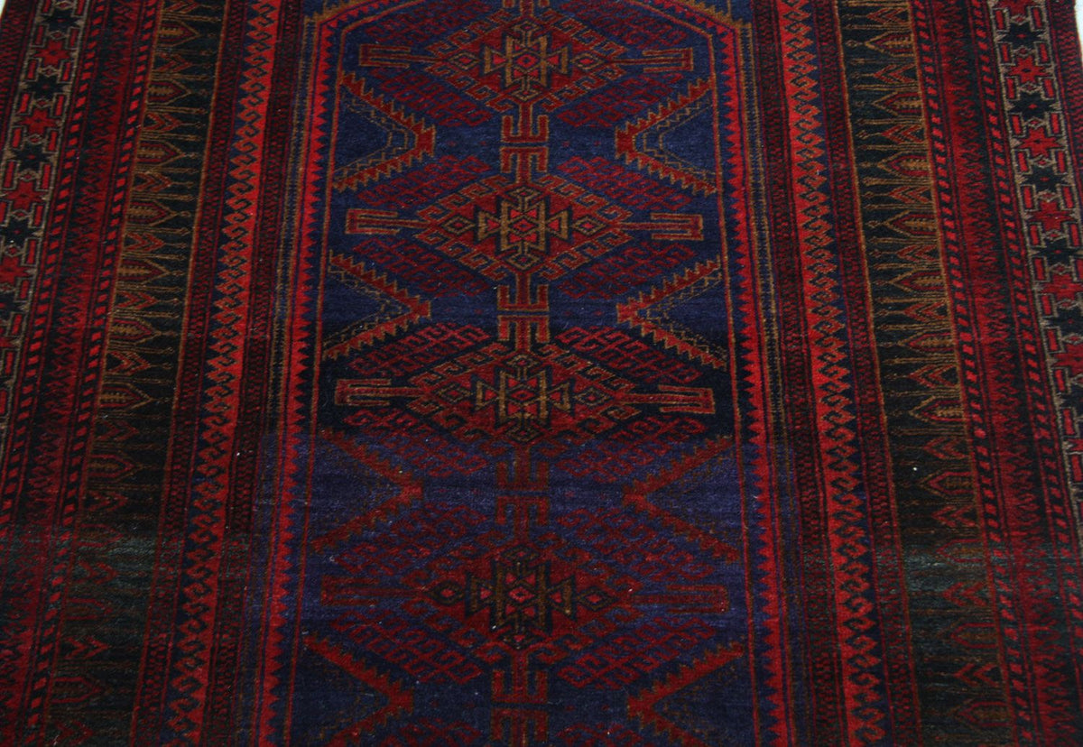 Baluch-matta - 151 x 107 cm - blå