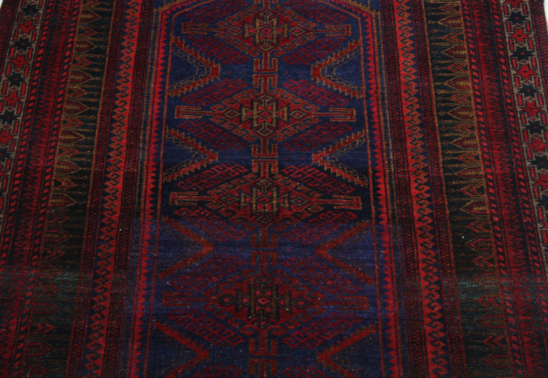 Baluch-matta - 151 x 107 cm - blå