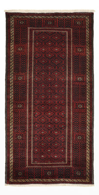 Runner Baluch-matta - 203 x 101 cm - mörkröd