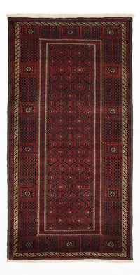 Runner Baluch-matta - 203 x 101 cm - mörkröd