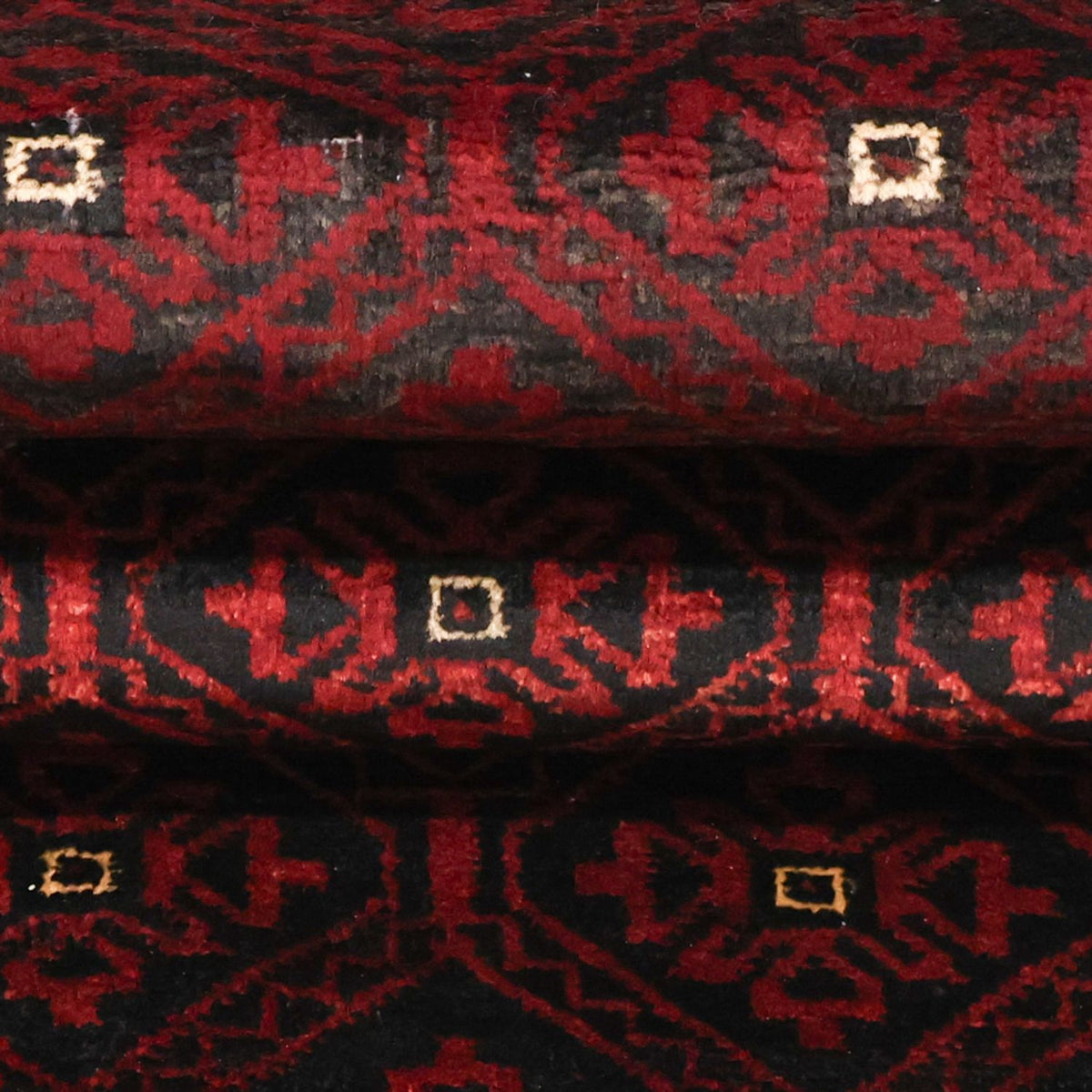 Runner Baluch-matta - 203 x 101 cm - mörkröd