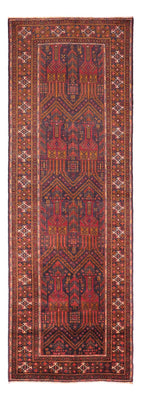 Runner Baluch-matta - 292 x 103 cm - mörkröd