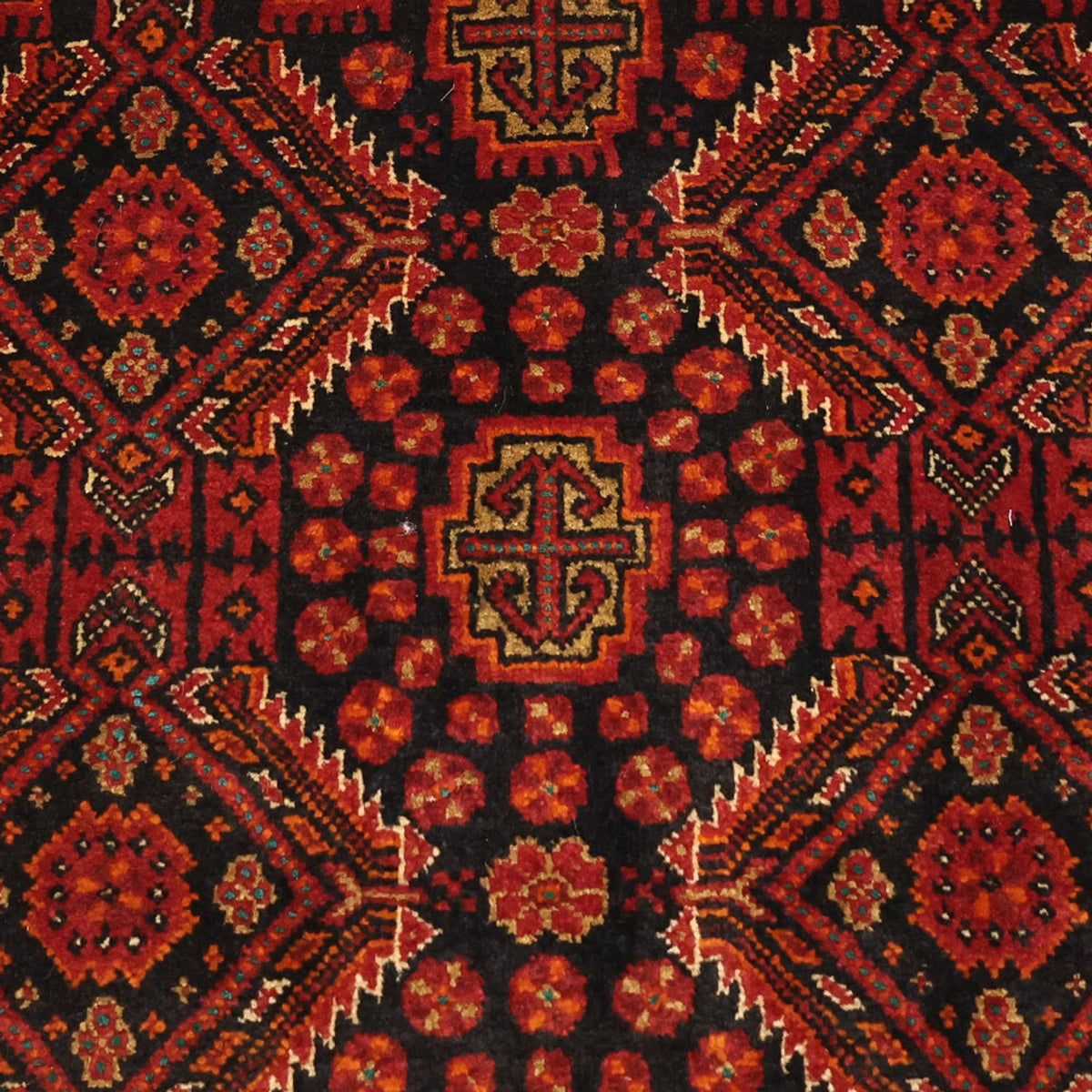 Runner Baluch-matta - 223 x 115 cm - mörkröd