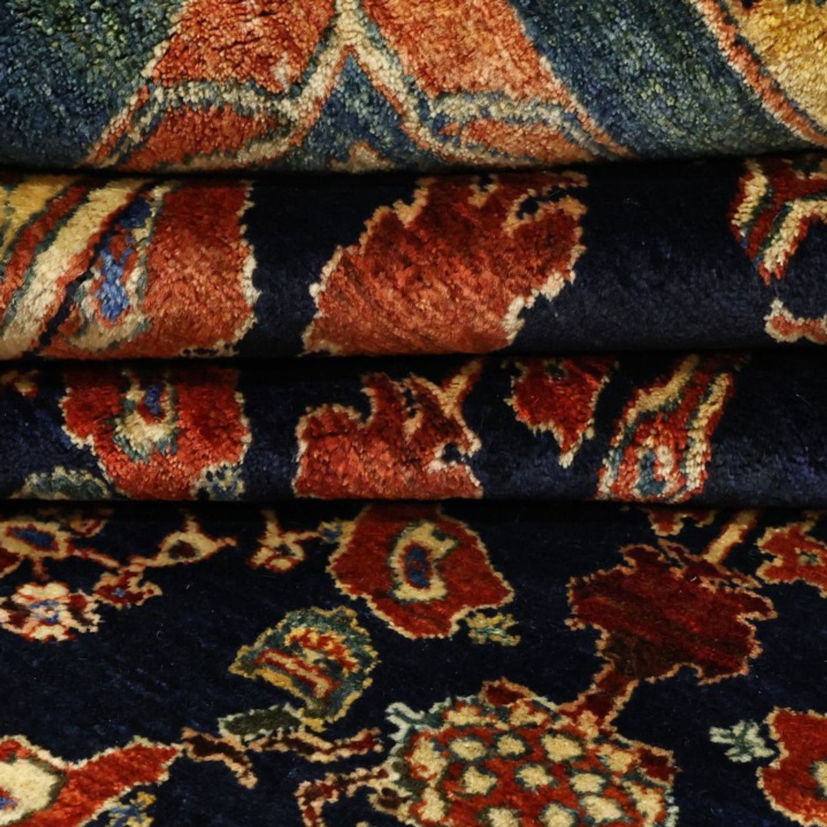 Persisk matta - Nomadic - 235 x 174 cm - mörkblå