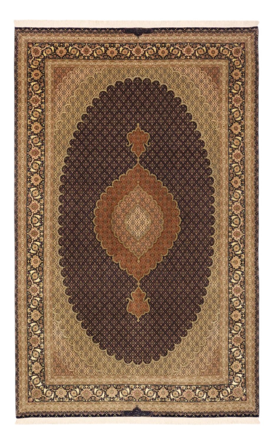 Persisk matta - Tabriz - Royal - Kungliga - 309 x 199 cm - mörk beige