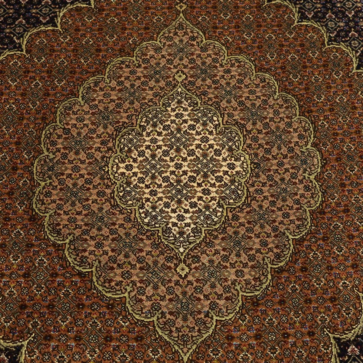 Persisk matta - Tabriz - Royal - Kungliga - 309 x 199 cm - mörk beige