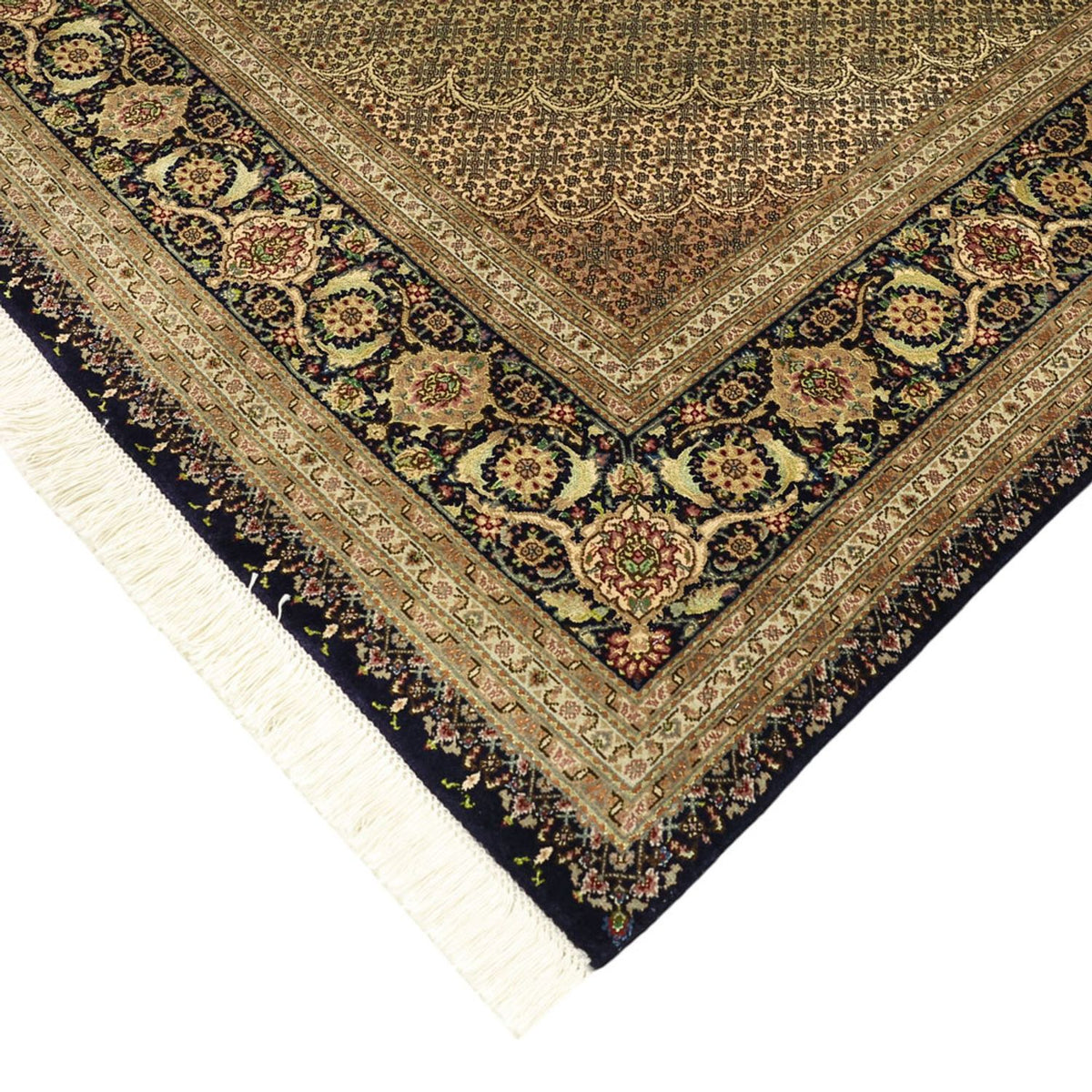 Persisk matta - Tabriz - Royal - Kungliga - 309 x 199 cm - mörk beige