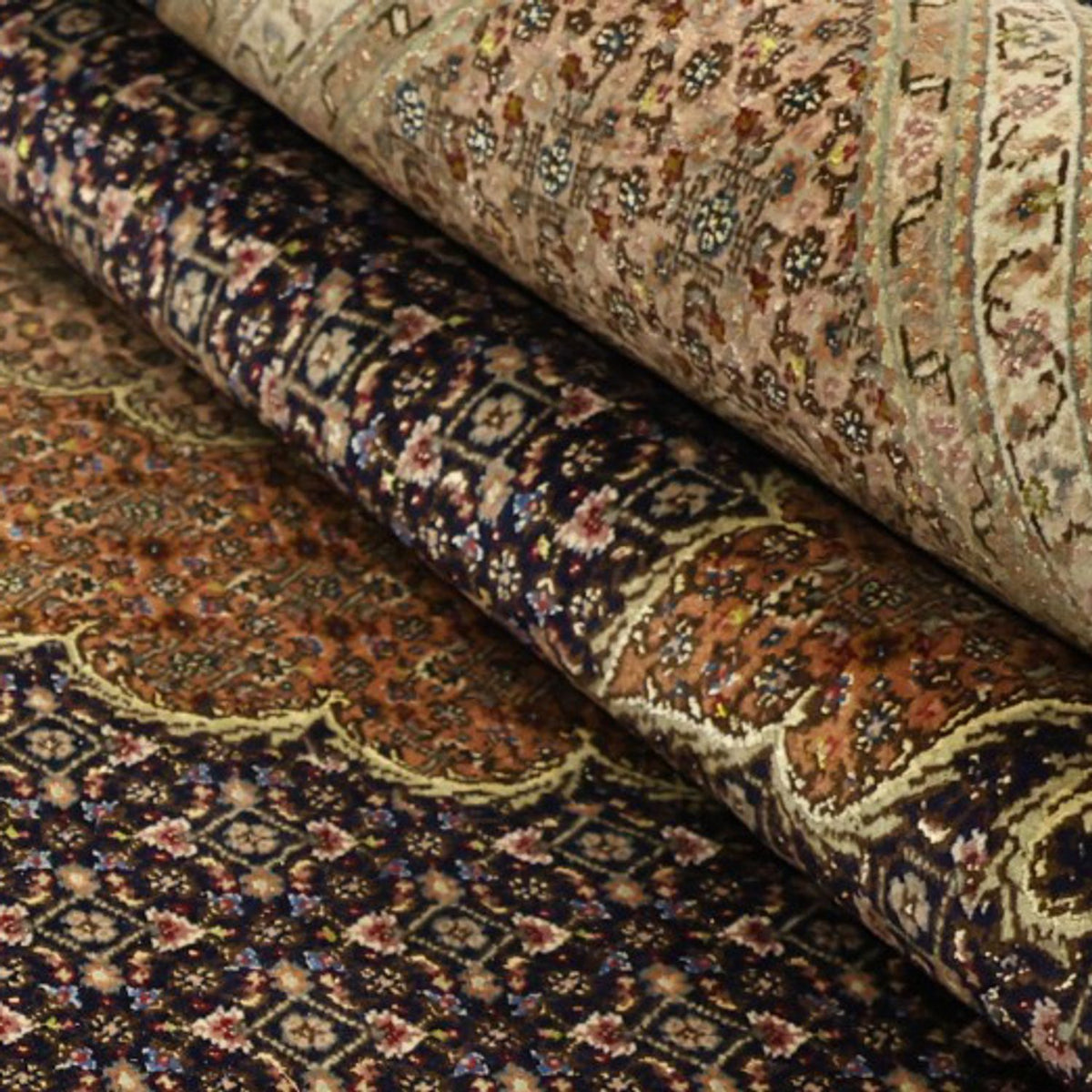 Persisk matta - Tabriz - Royal - Kungliga - 309 x 199 cm - mörk beige