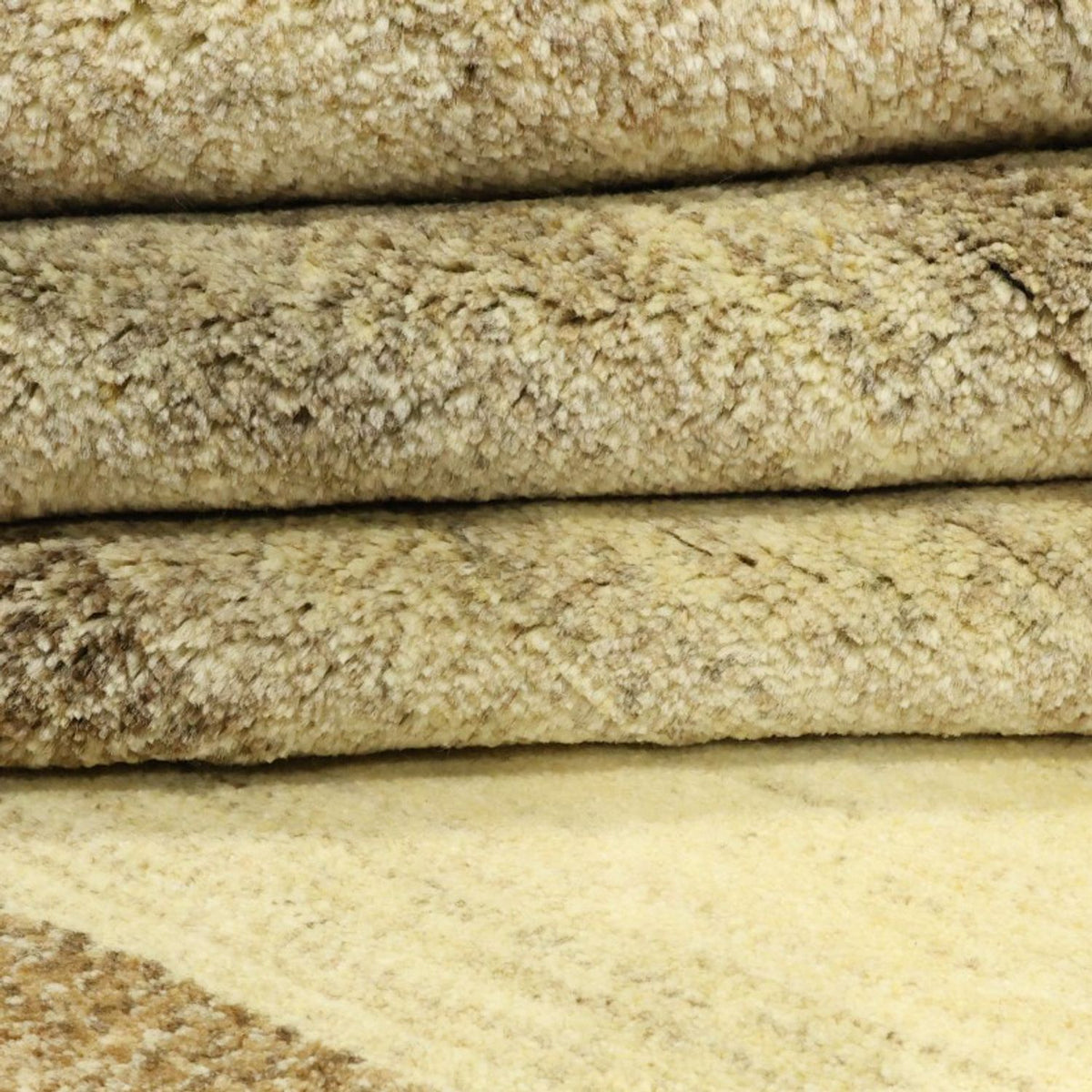 Gabbeh-matta - persisk - 329 x 247 cm - mörk beige