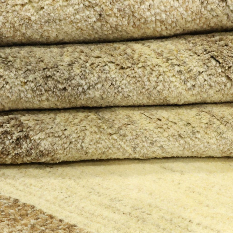 Gabbeh-matta - persisk - 329 x 247 cm - mörk beige