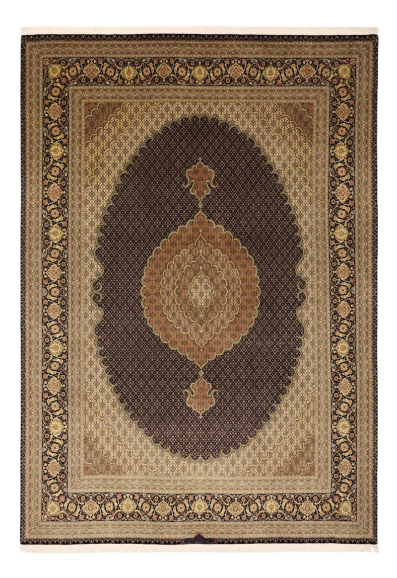 Persisk matta - Tabriz - Royal - Kungliga - 350 x 249 cm - mörkbrun