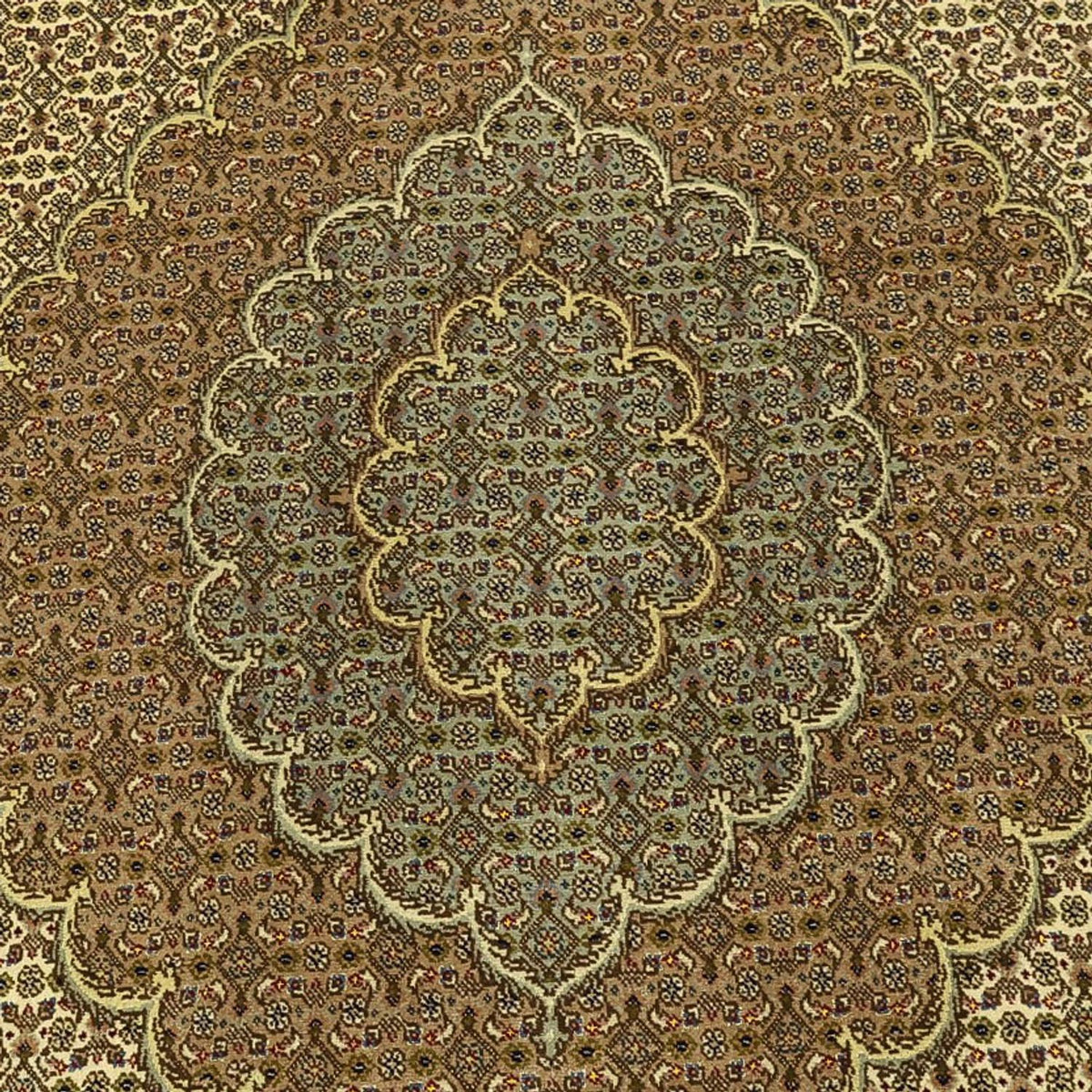 Persisk matta - Tabriz - Royal - Kungliga - 302 x 200 cm - mörk beige