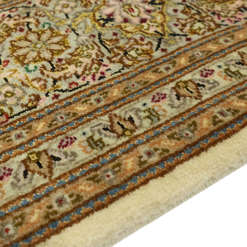Persisk matta - Tabriz - Royal - Kungliga - 207 x 151 cm - mörk beige