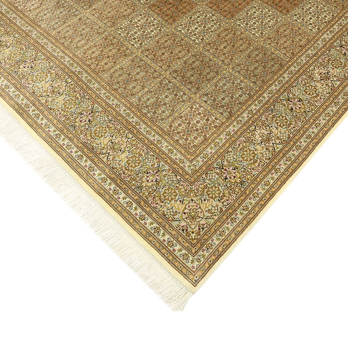Persisk matta - Tabriz - Royal - Kungliga - 207 x 151 cm - mörk beige