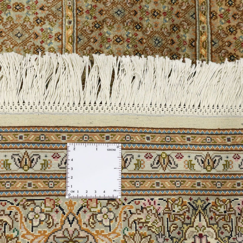 Persisk matta - Tabriz - Royal - Kungliga - 207 x 151 cm - mörk beige