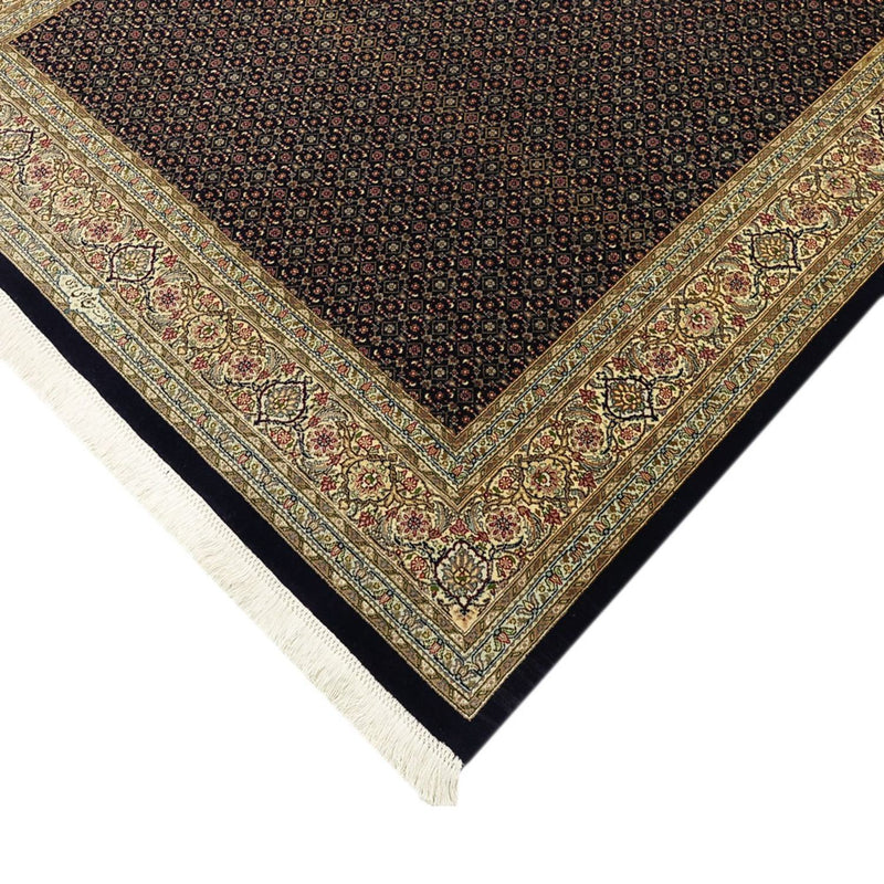Persisk matta - Tabriz - Royal - Kungliga - 194 x 153 cm - mörk beige