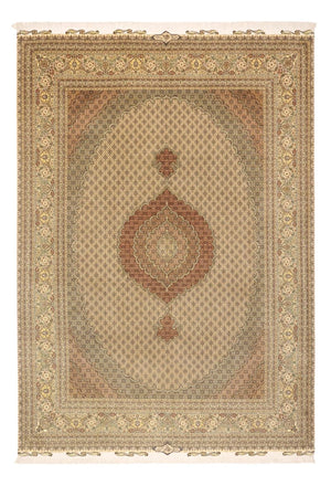 Persisk matta - Tabriz - Royal - Kungliga - 351 x 250 cm - mörk beige