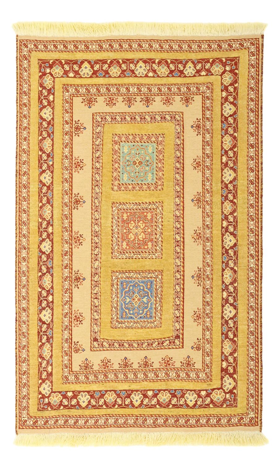 Kelim Carpet - orientalisk matta - 124 x 78 cm - ljusbeige