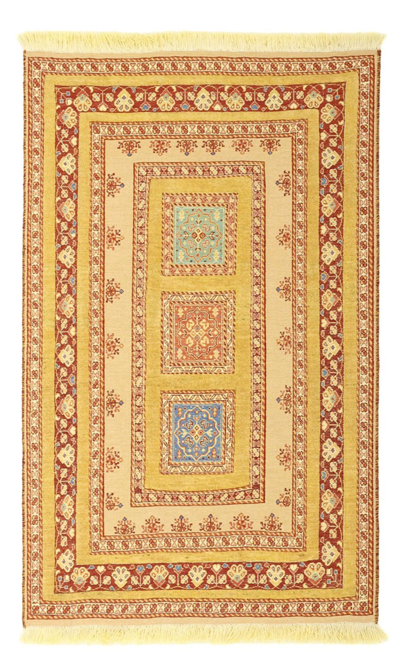 Kelim Carpet - orientalisk matta - 124 x 78 cm - ljusbeige