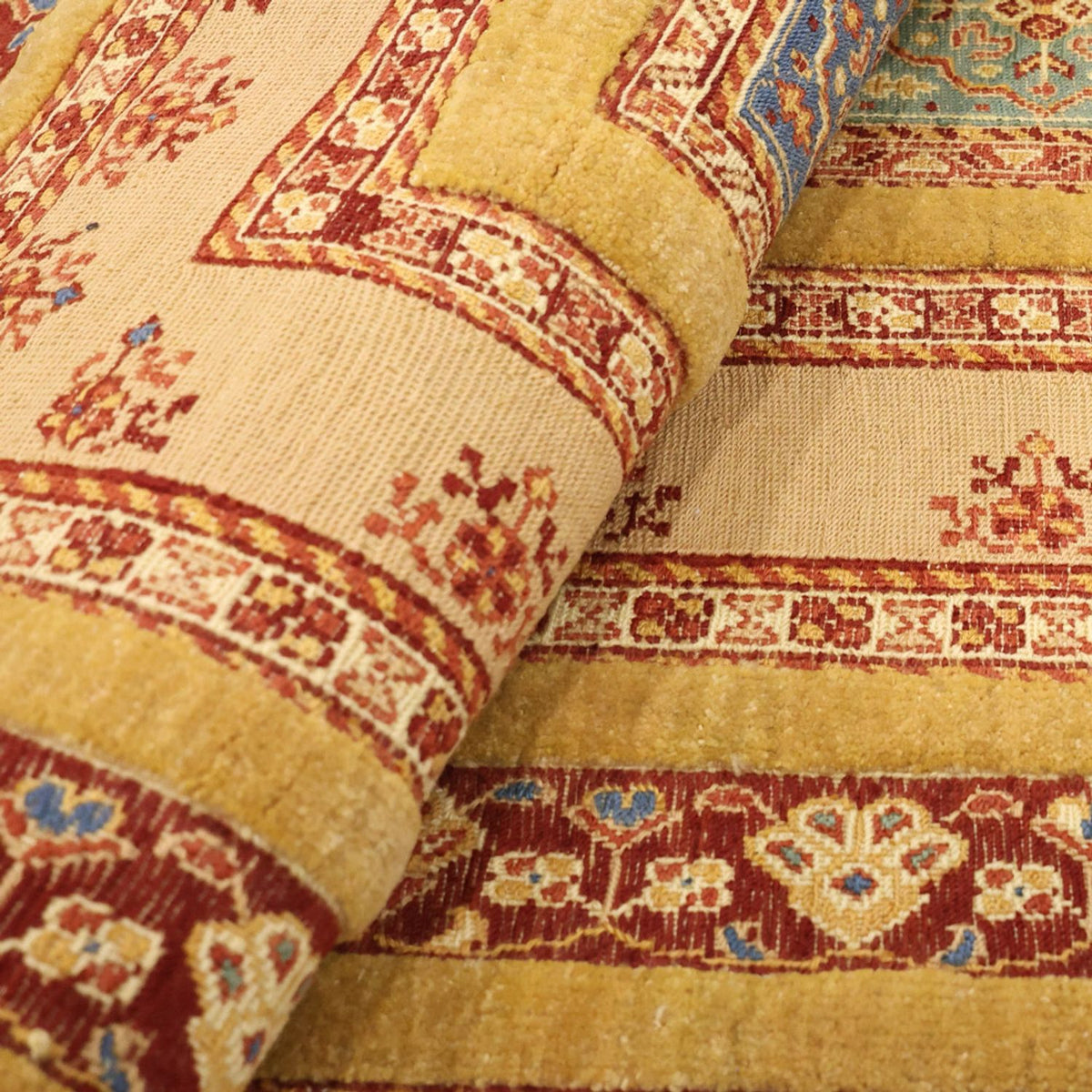 Kelim Carpet - orientalisk matta - 124 x 78 cm - ljusbeige