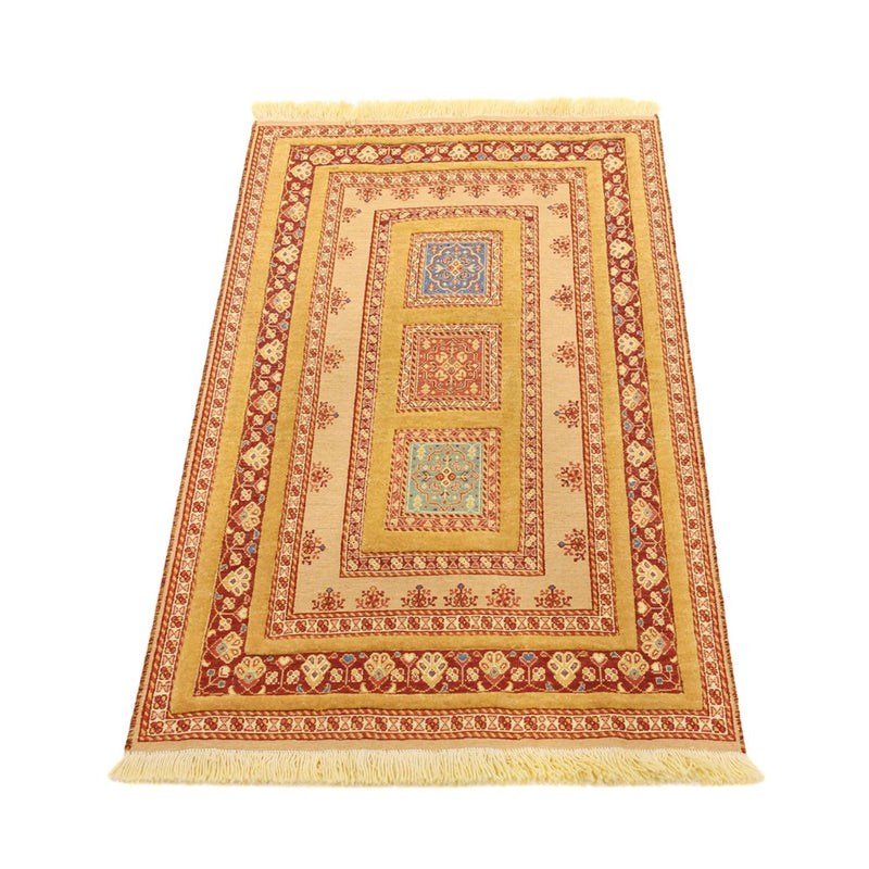 Kelim Carpet - orientalisk matta - 124 x 78 cm - ljusbeige