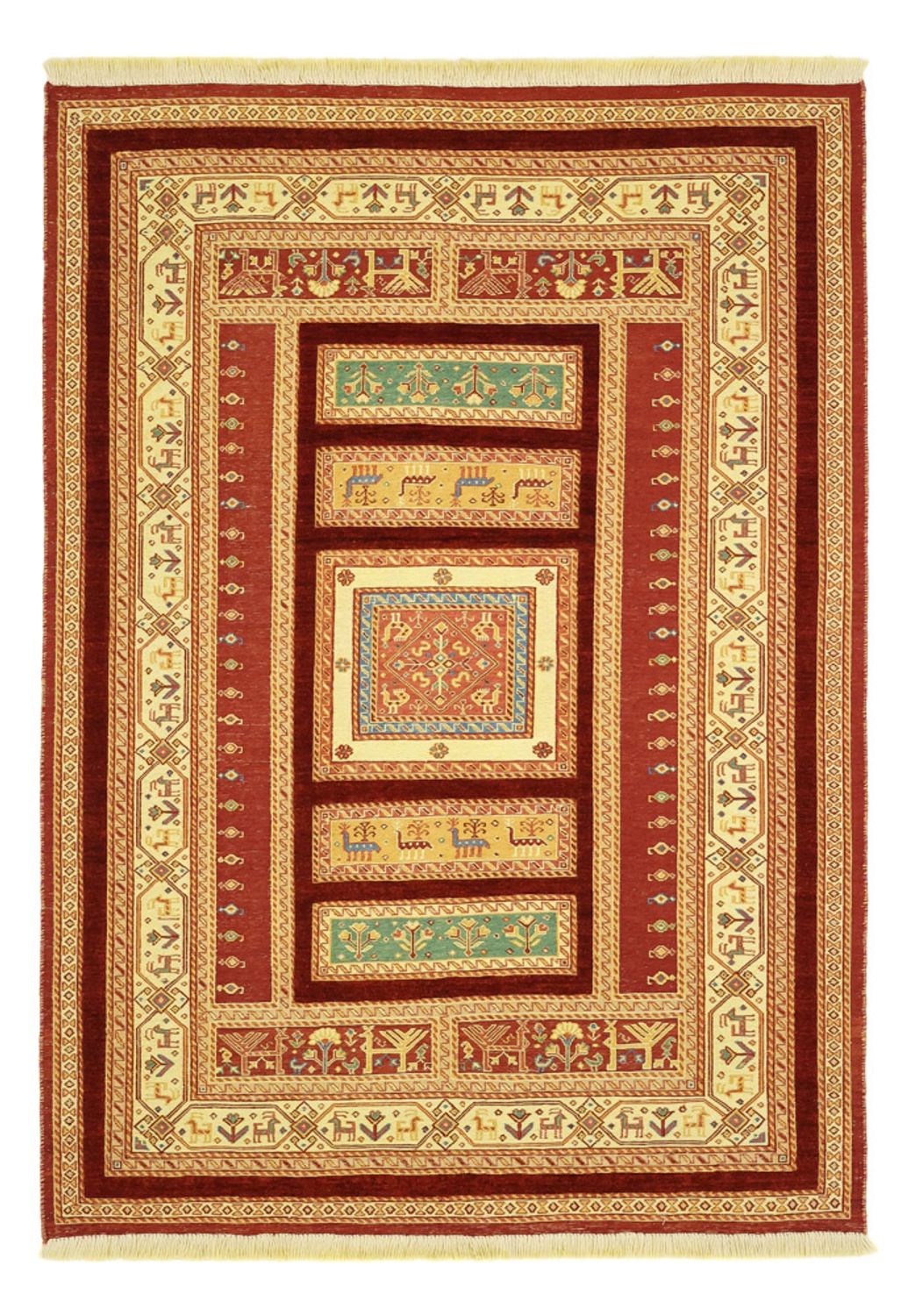 Kelim Carpet - orientalisk matta - 155 x 111 cm - flerfärgad