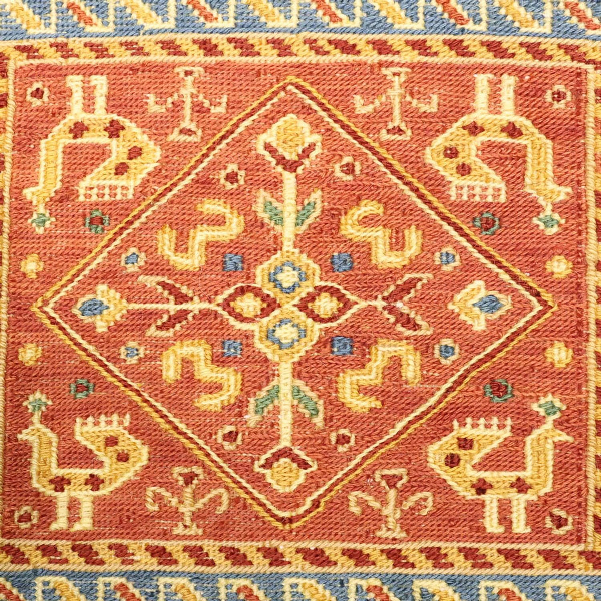 Kelim Carpet - orientalisk matta - 155 x 111 cm - flerfärgad