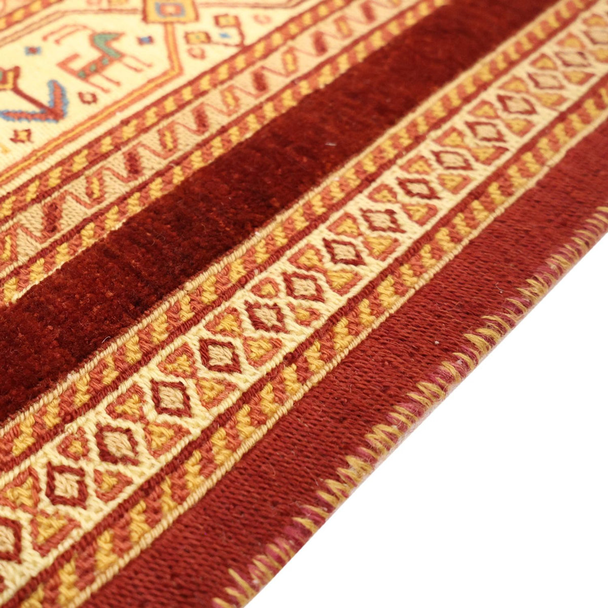 Kelim Carpet - orientalisk matta - 155 x 111 cm - flerfärgad